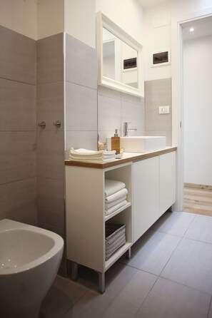 Shower, hair dryer, bidet, towels - THE RIVERSIDE SUITE and POOL near VENICE (Mira)