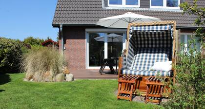Modern terraced house with sunny garden