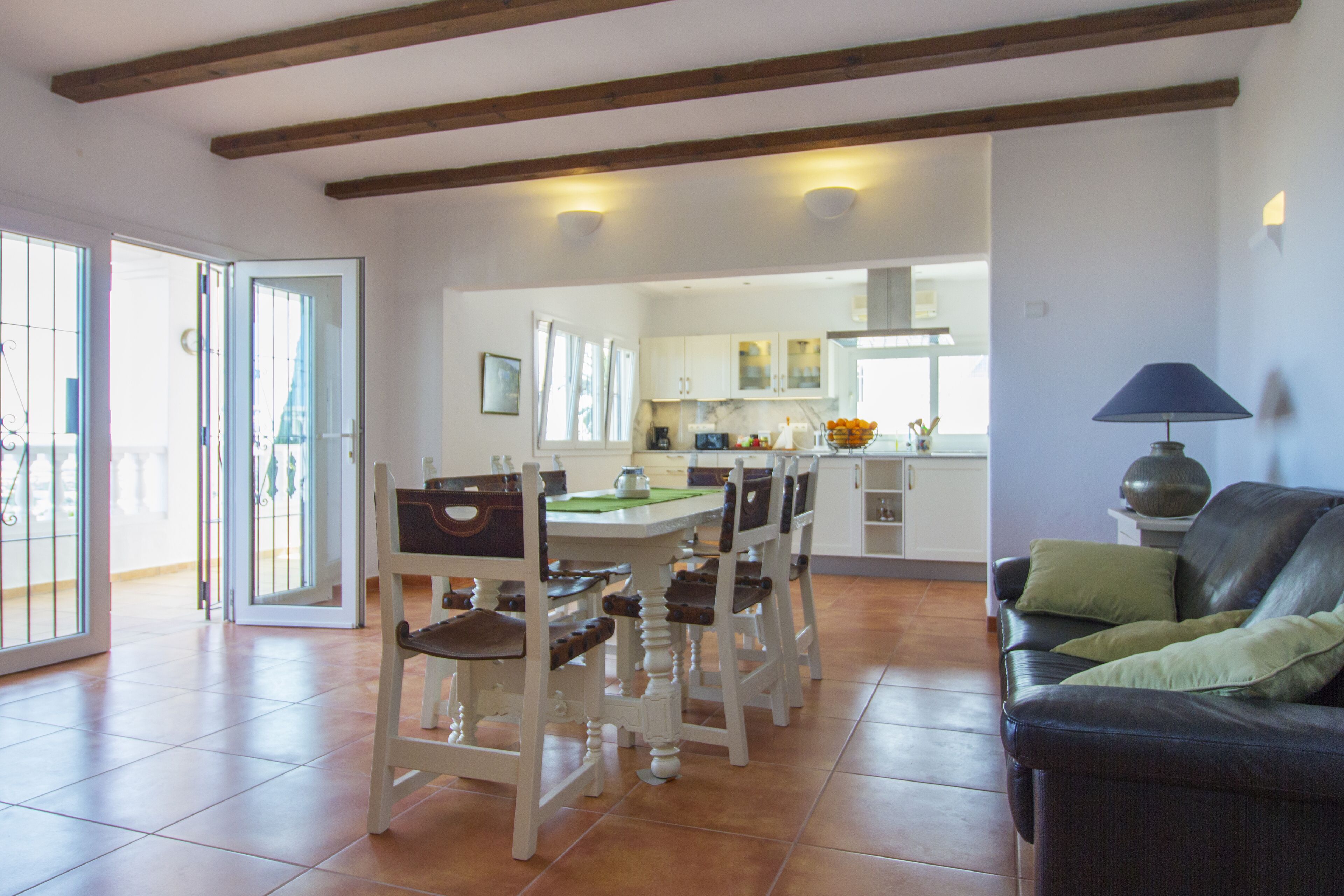Villa with sea view, private pool, family friendly, near Playa den Bossa, WLAn