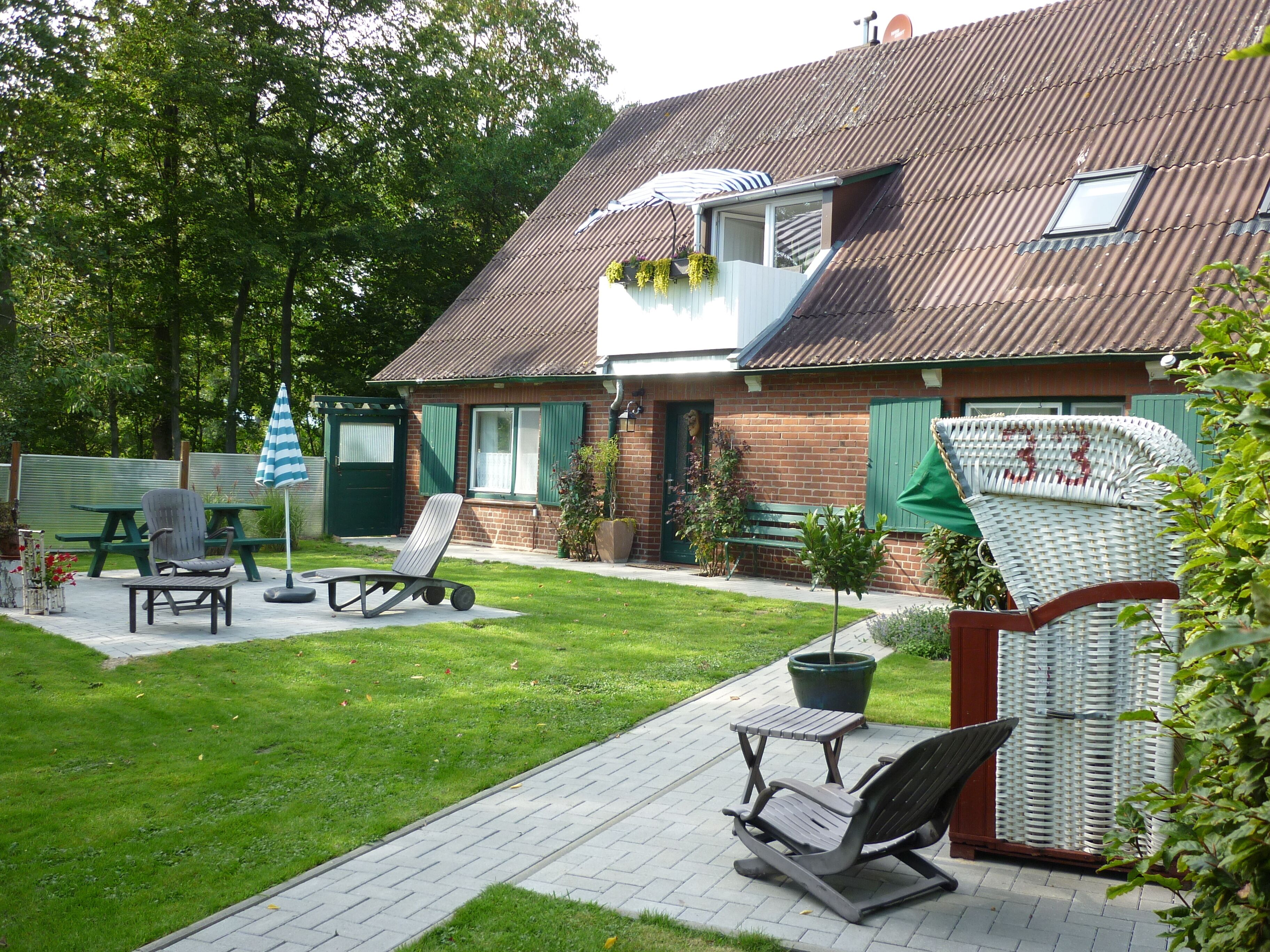 Eigener Garten der Ferienwohnung
