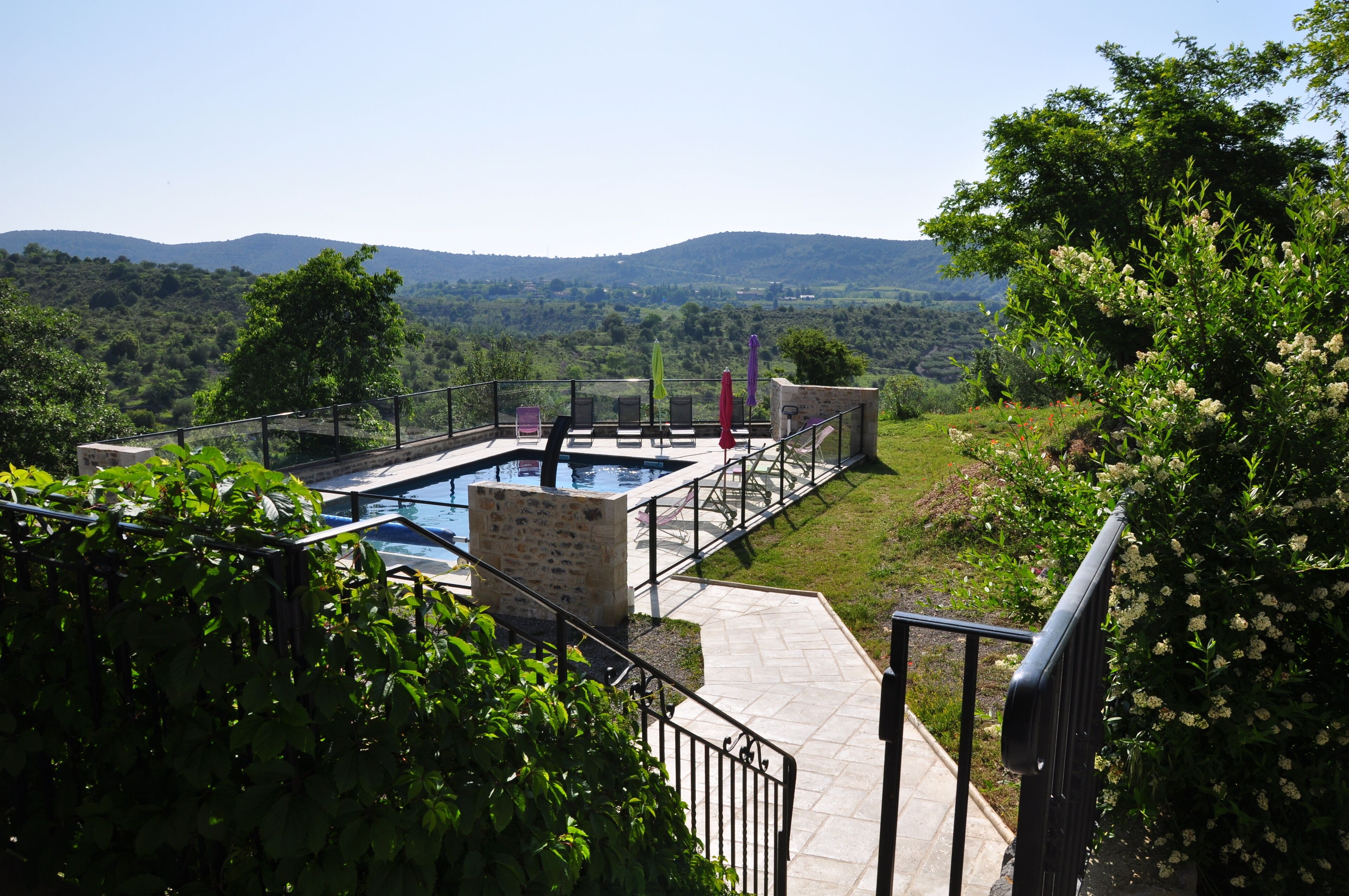 Piscine extérieure, piscine chauffée