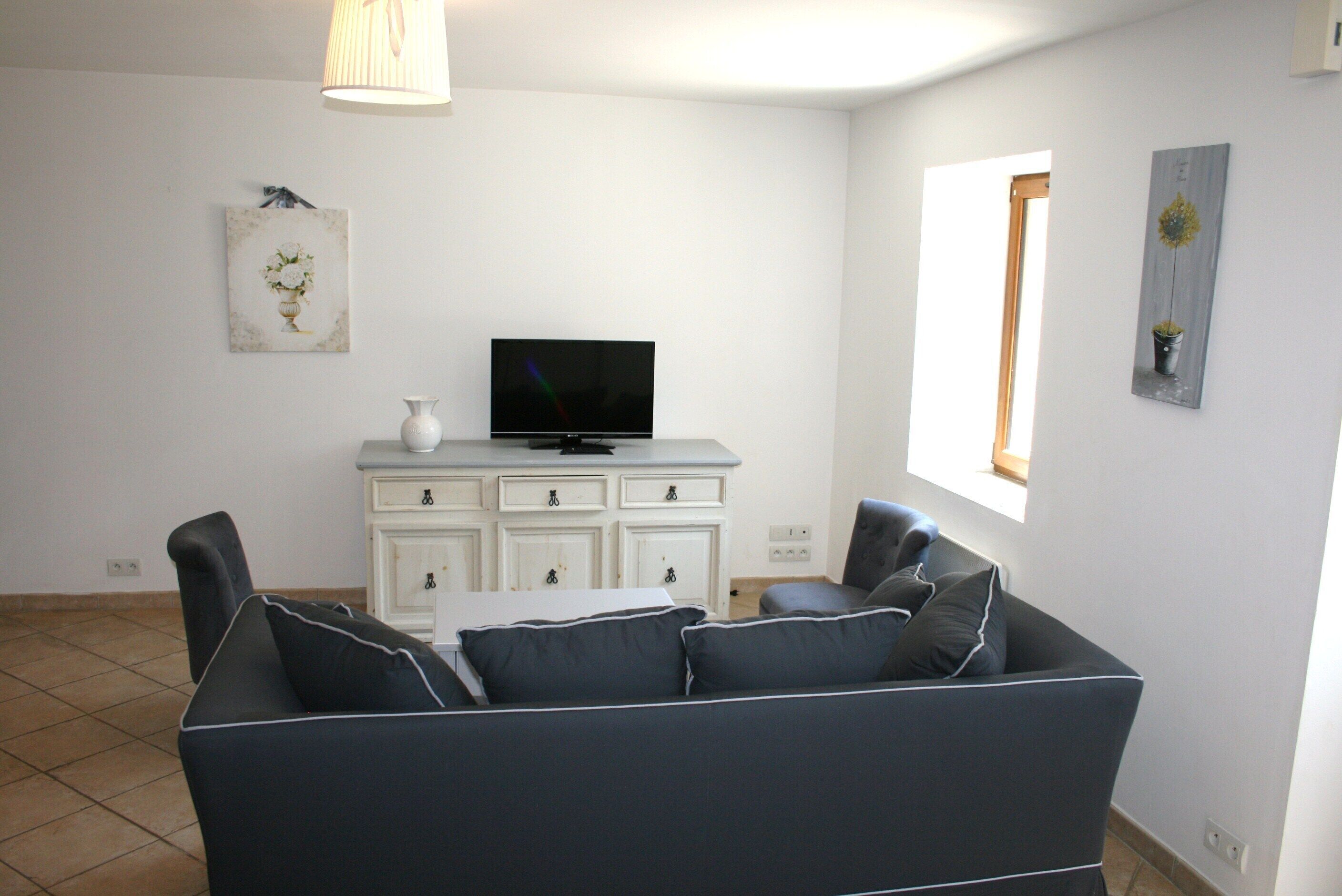 Stone HOUSE, outbuildings of the Château de MALVES, near Cité de CARCASSONNE.