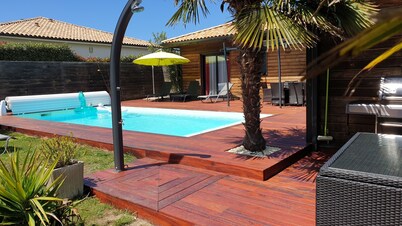 villa with heated pool without vis-à-vis and garden