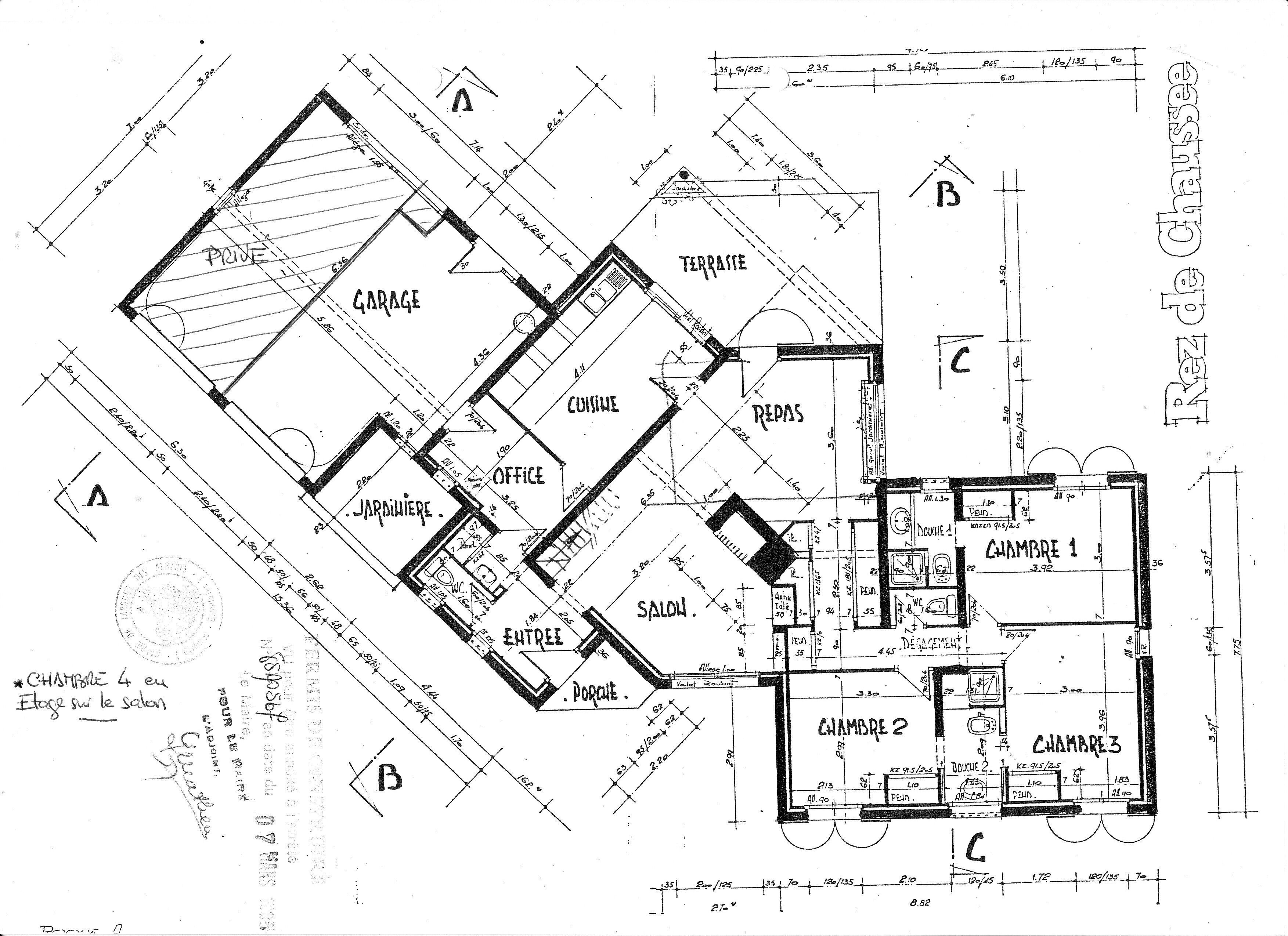 Plan de la villa