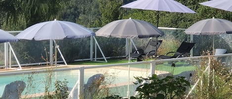 Piscine extérieure, piscine chauffée