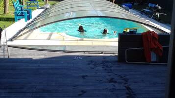 A heated pool
