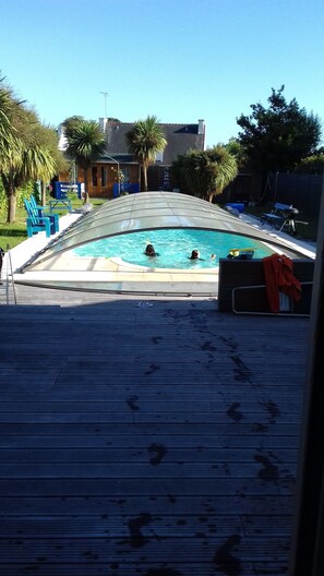 A heated pool