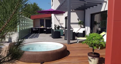 Villa de nueva boutique de lujo.