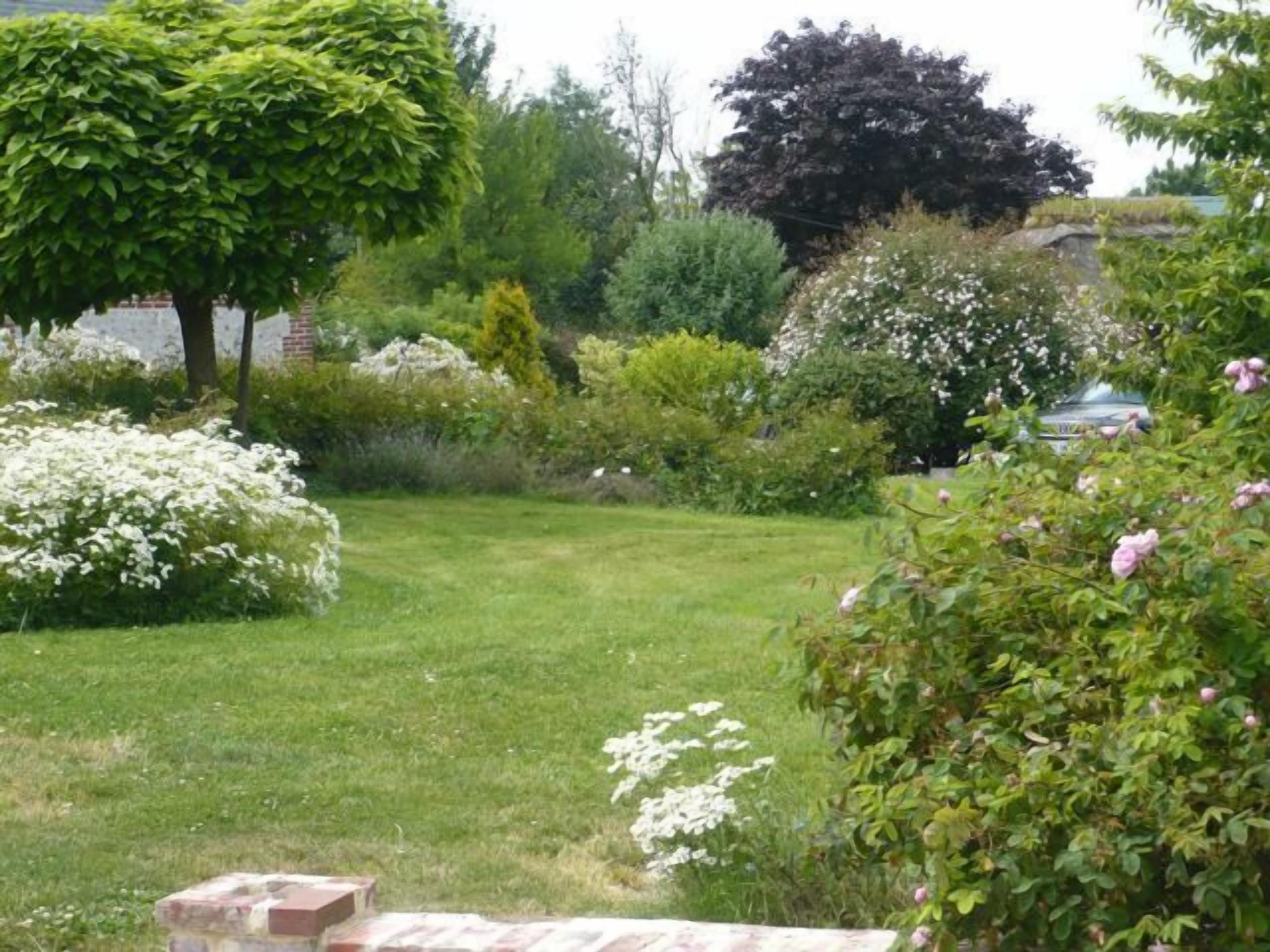 le jardin devant la maison