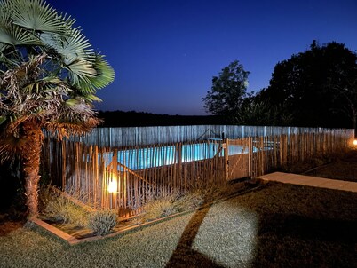 Tranquila villa Perigord negro con piscina privada climatizada 15pers