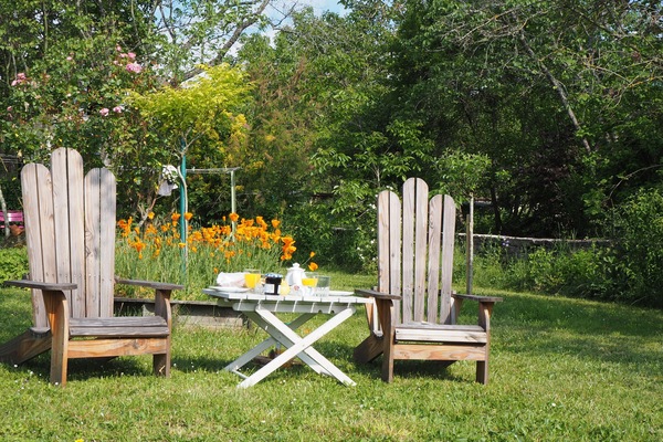 Détente au jardin...