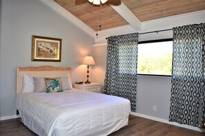 2 bedrooms, desk, iron/ironing board, travel crib