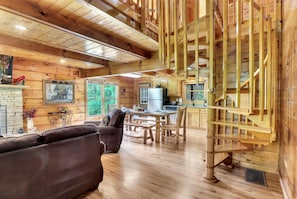 TV connectée, cheminée