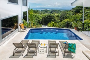 Pool - Luxury Villa, 4 King Beds, Ocean View, Private Pool Game Room Fully A/C (Manuel Antonio)