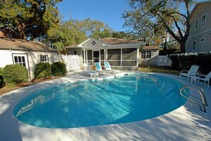 Pool - East Beach Cottage | Private Pool | Walk to Beach! (Saint Simons Island)