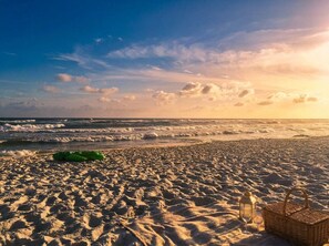 On the beach