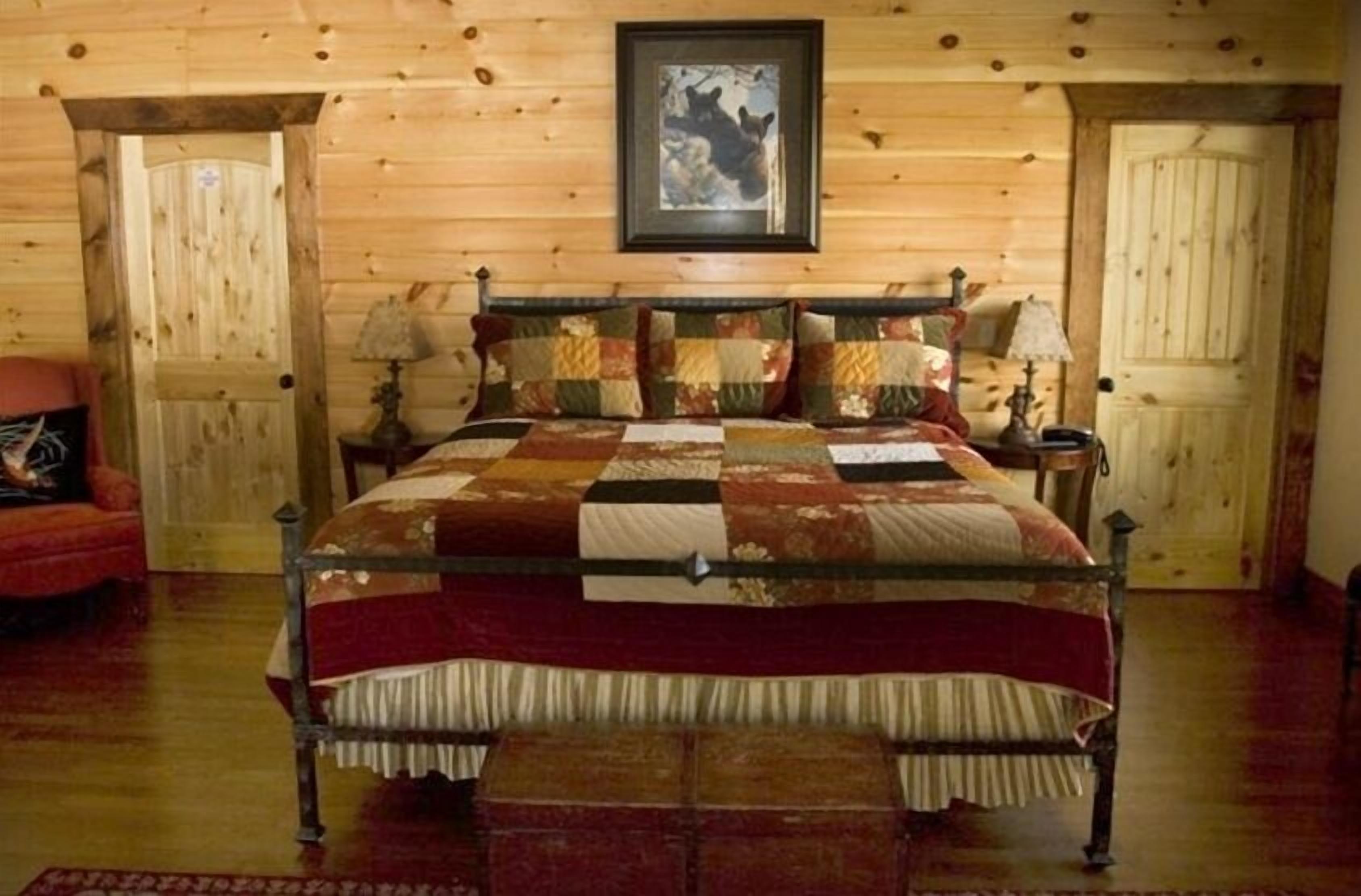 Fishing just steps away from cabin, Play in Swim Spa or Tunnels