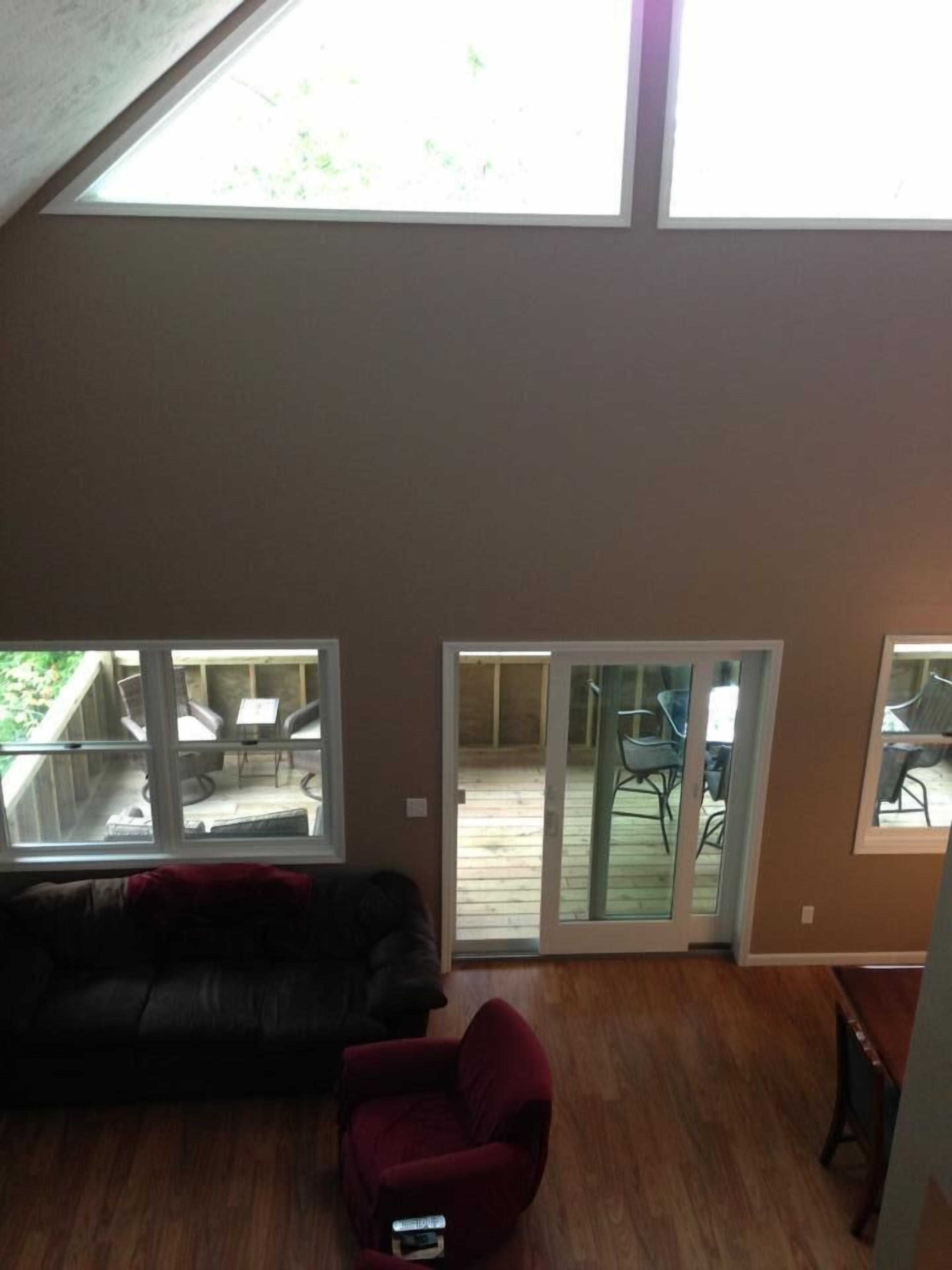 Smart TV, fireplace, video games, DVD player