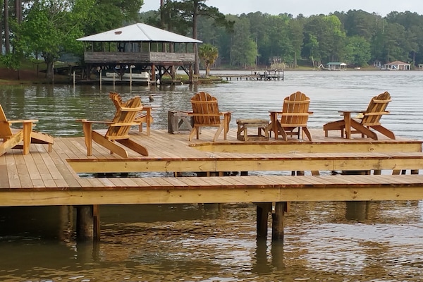 Can you say DOCK...2 oversized boat slips, new fish lamp, ladder and comfy seats