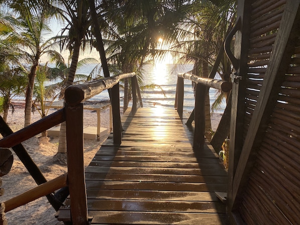 On the beach