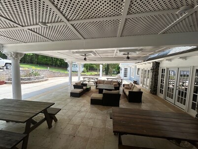7 Bed Lakefront Villa with a Pool and Pontoon boat available for rent!