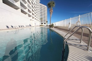 Indoor pool, a heated pool