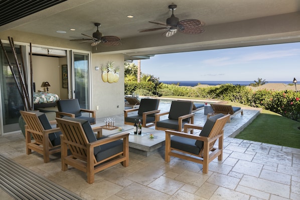 Brand new state-of-the-art grade A teak lanai furniture!  Relax and enjoy!