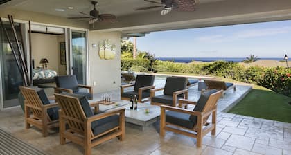 3BR / 3. 5 BR Waiulaula Villa Mauna Kea Piscine d'eau salée / Spa Vues spectaculaires sur l'océan
