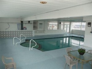 Indoor pool, a heated pool