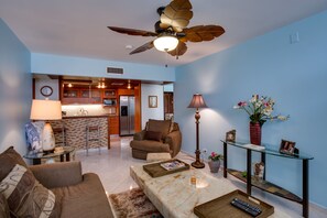 Téléviseur connecté, table de ping-pong, sélection de films