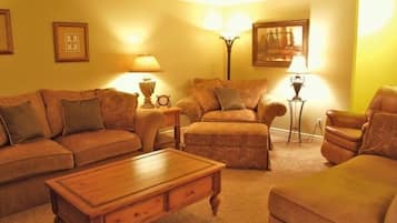 Smart TV, DVD player, books