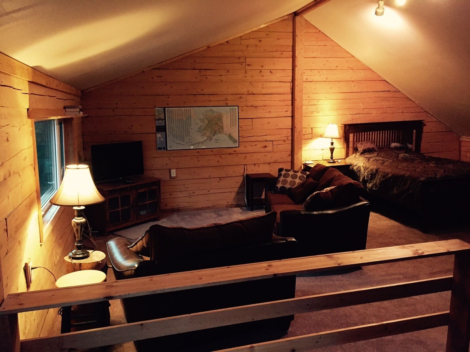 Perched on a high bluff over the Copper River, with an Awesome Mountain View