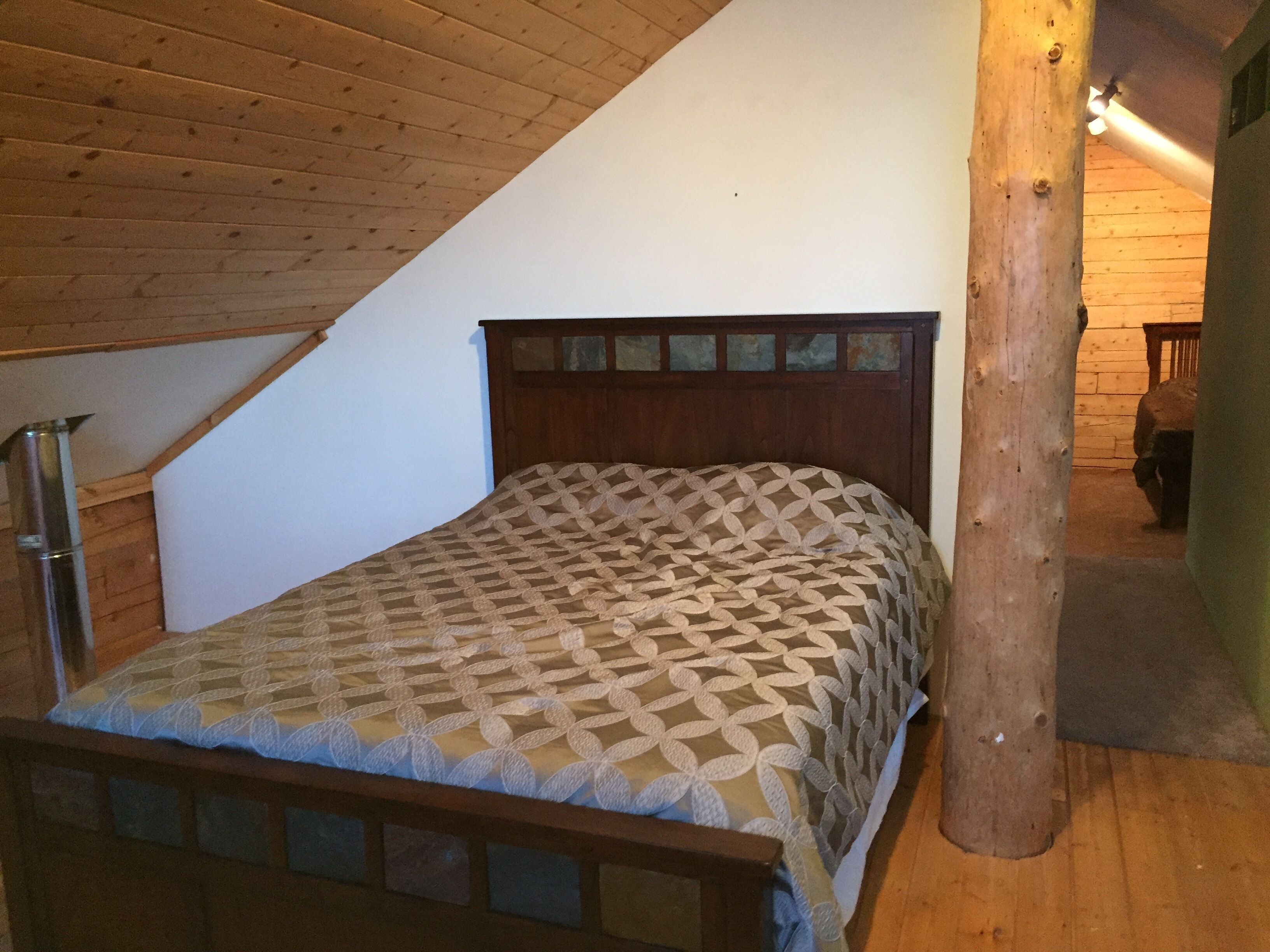 Perched on a high bluff over the Copper River, with an Awesome Mountain View