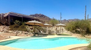 Outdoor pool, a heated pool - Saguaro Canyon - A Luxury Desert Escape with Heated Pool- Spa & Stunning Views (Tucson)