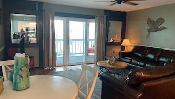 Smart TV, DVD player, video library, stereo