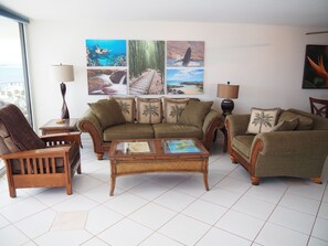 TV, books, stereo - Spectacular Wall of Glass!     (Wailuku)