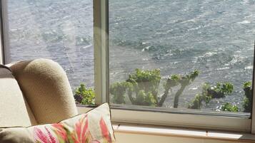 Vista a la playa o el mar