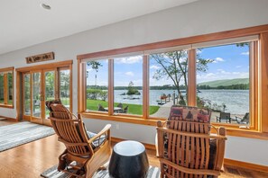 Interior - Luxury Lakefront w/Hot Tub, Beach, Mountain Views! (Moultonborough)