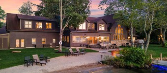 Luxury Lakefront w/Hot Tub, Beach, Mountain Views!