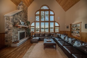 TV connectée, cheminée, jeux vidéo, lecteur de DVD