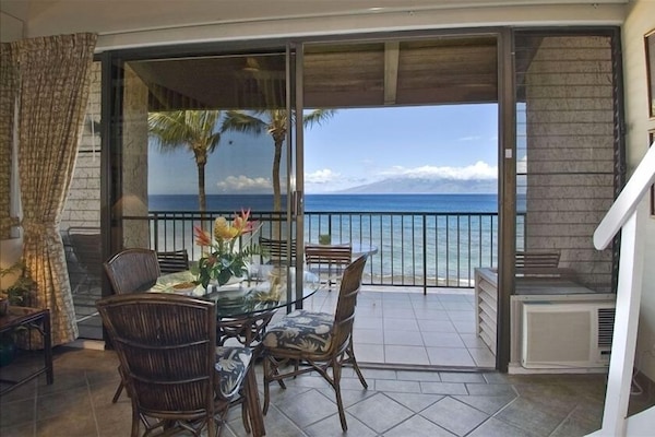 The water is so close, you can hear the surf!