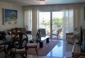 Smart TV, DVD player, books, video library