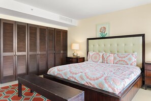 2 bedrooms, in-room safe, iron/ironing board, travel cot