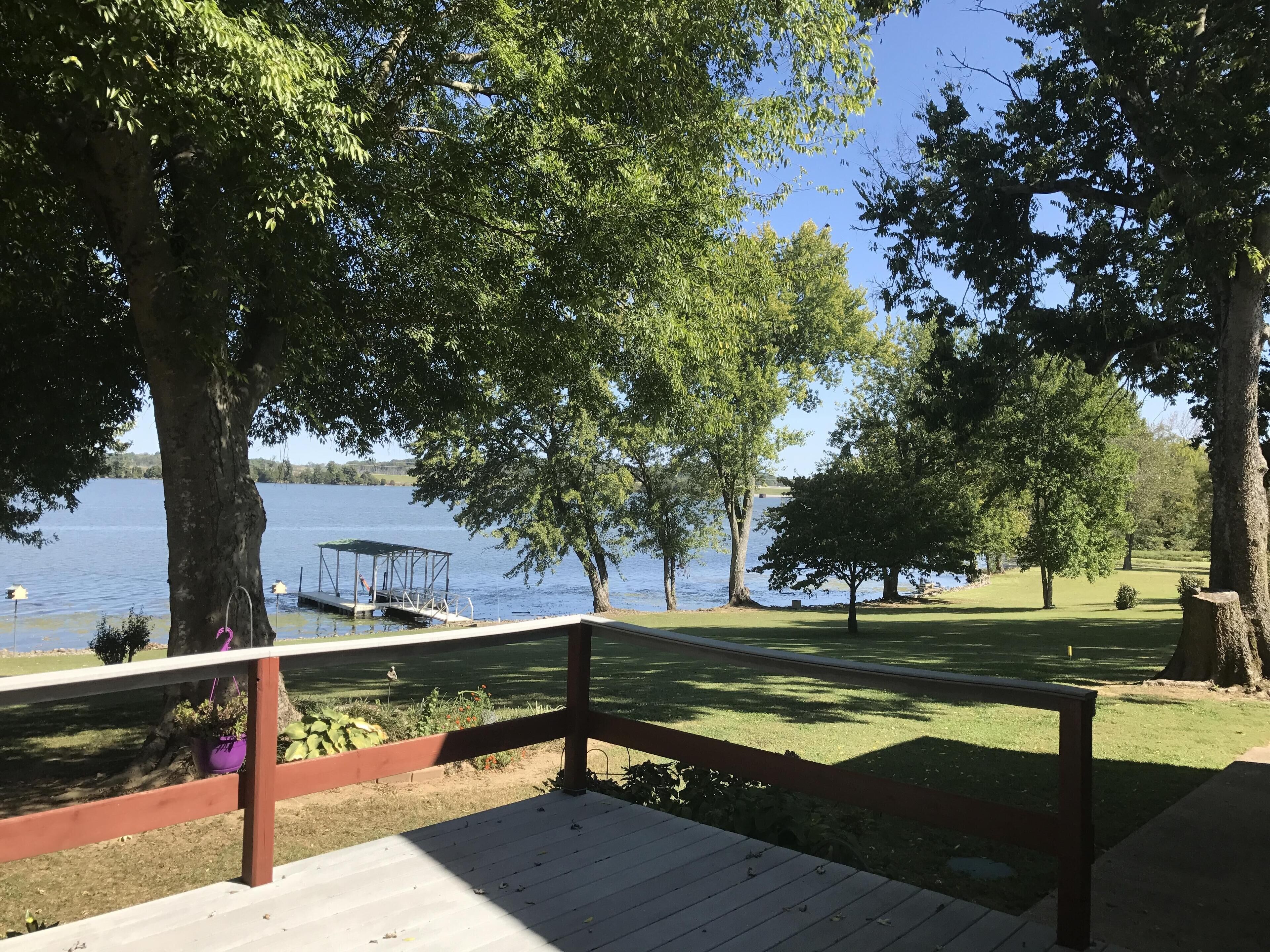 Peaceful Lakefront Home with Private Dock,  Private Lakeview Deck and Lawn