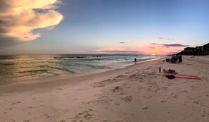 Vlak bij het strand