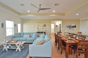 Interior - Just steps to the Sand & Surf!  Sleeps 12, with 2 Master Suites! Perfect Rental! (Bolivar Peninsula)