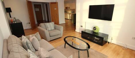 TV, DVD player, offices