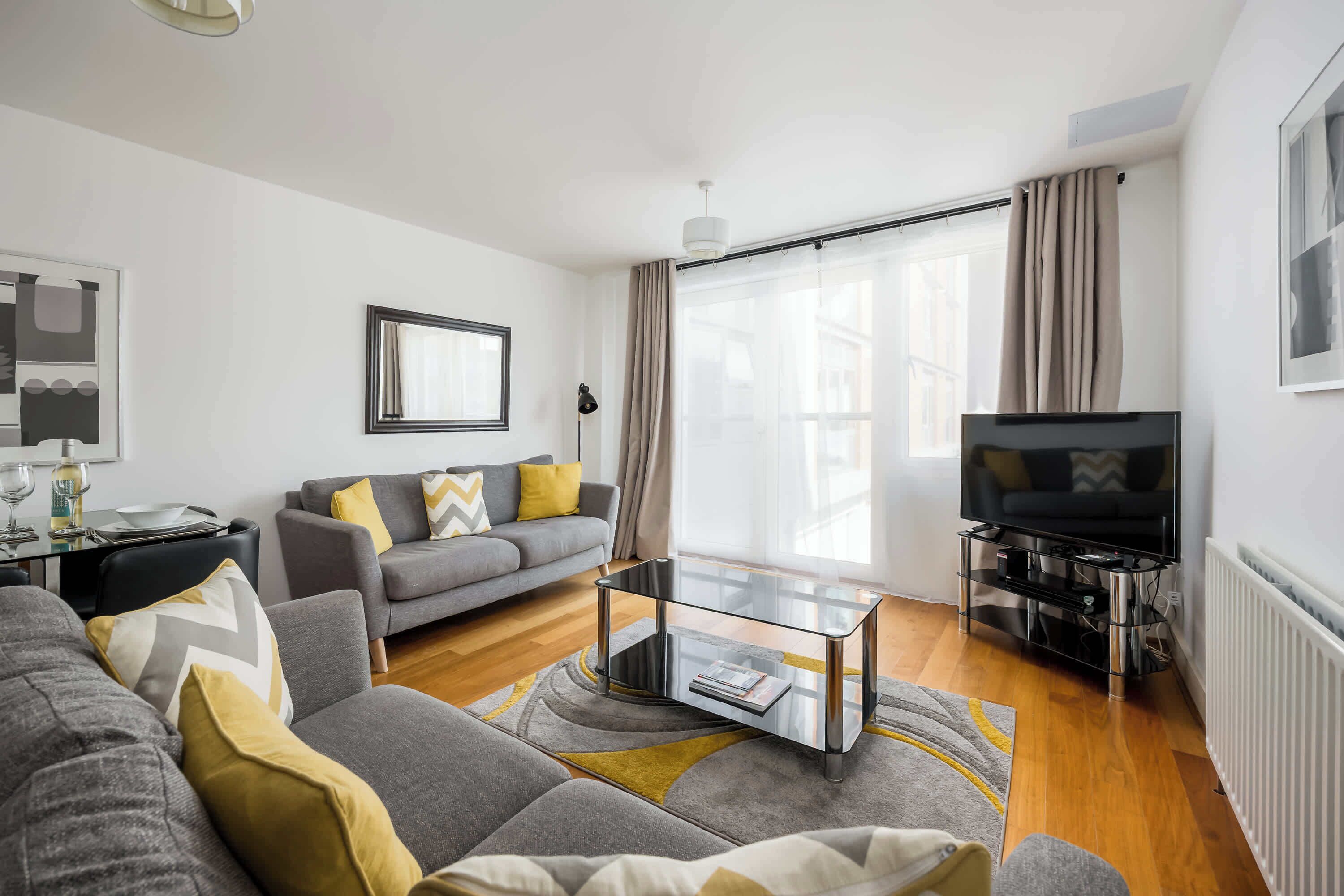 TV, DVD player, offices