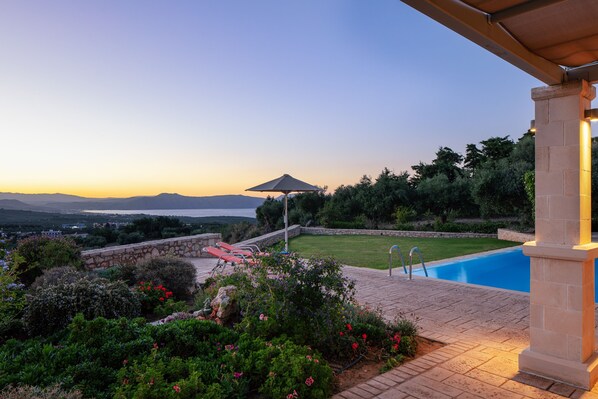 A heated pool