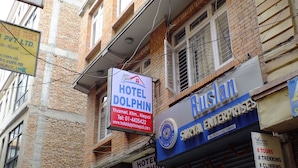 A hotel named 'Hotel Dolphin' with a sign indicating it is a premium quality establishment. - Hotel Dolphin (Kathmandu)